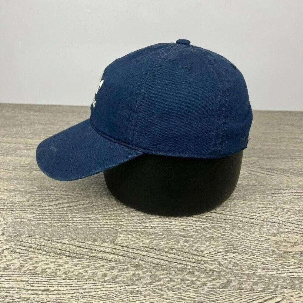 Adidas Trefoil Hat Cap Strap Back Blue‎ Canvas Adult Skate